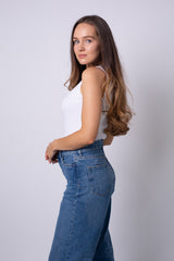 IVY TOP RIBBED WHITE