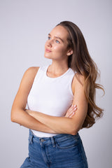 IVY TOP RIBBED WHITE