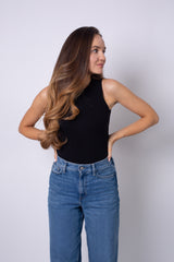 IVY TOP RIBBED BLACK