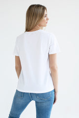 BASIC V-NECK T-SHIRT WHITE