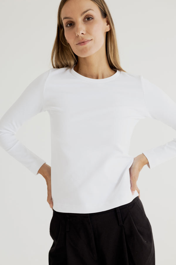 LONG SLEEVE T-SHIRT WHITE