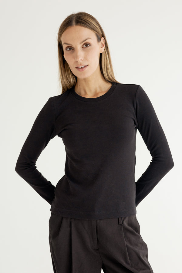 LONG SLEEVE T-SHIRT BLACK