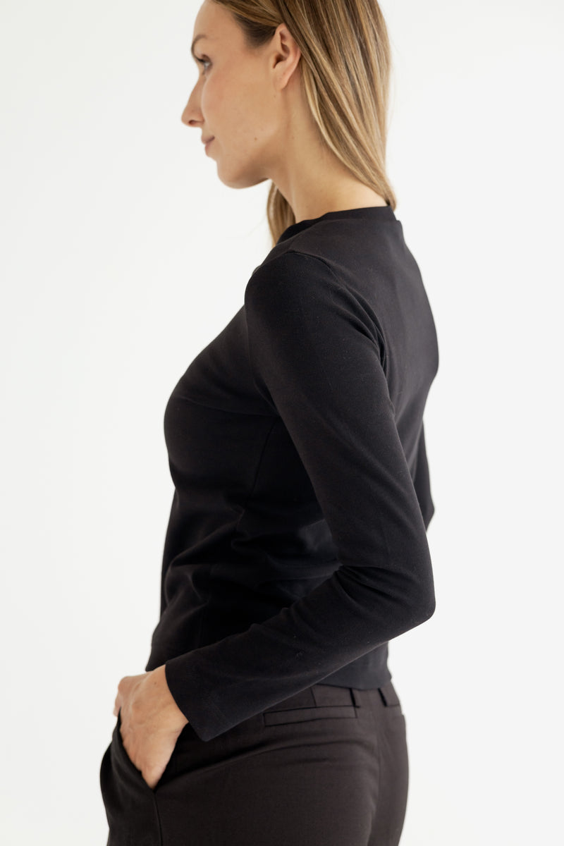 LONG SLEEVE T-SHIRT BLACK